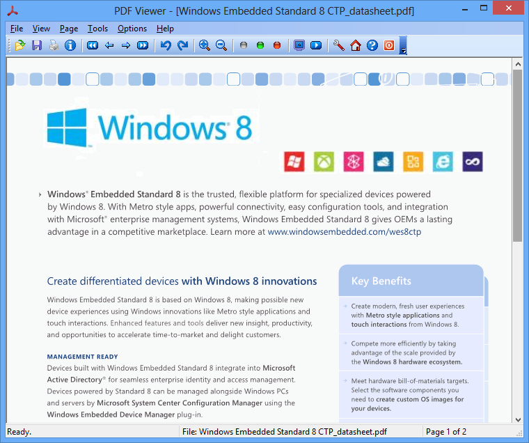 PDF Viewer for Windows 8 screenshot