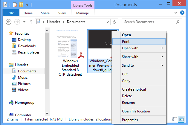 PDF2Printer freeware