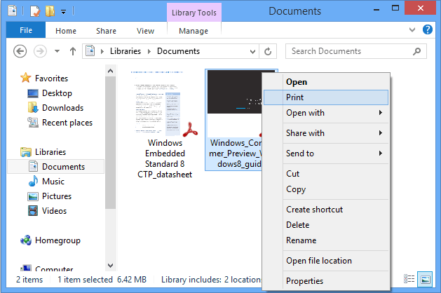 PDF2Printer screenshot