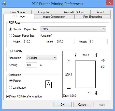 Windows 8 PDF Printer
